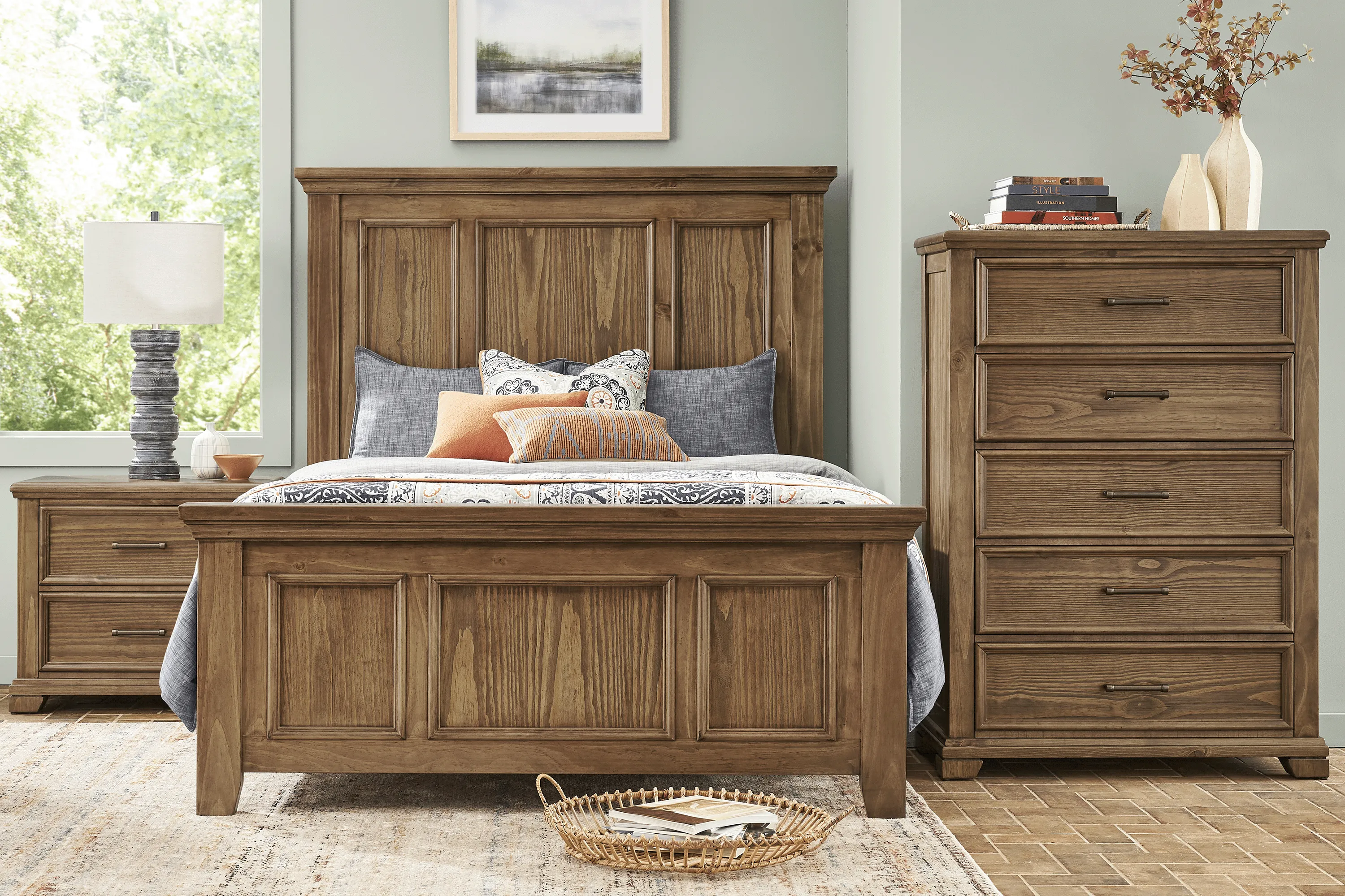 Canyon River Sandstone 5 Pc Queen Panel Bedroom - Thumbnail - Image 1