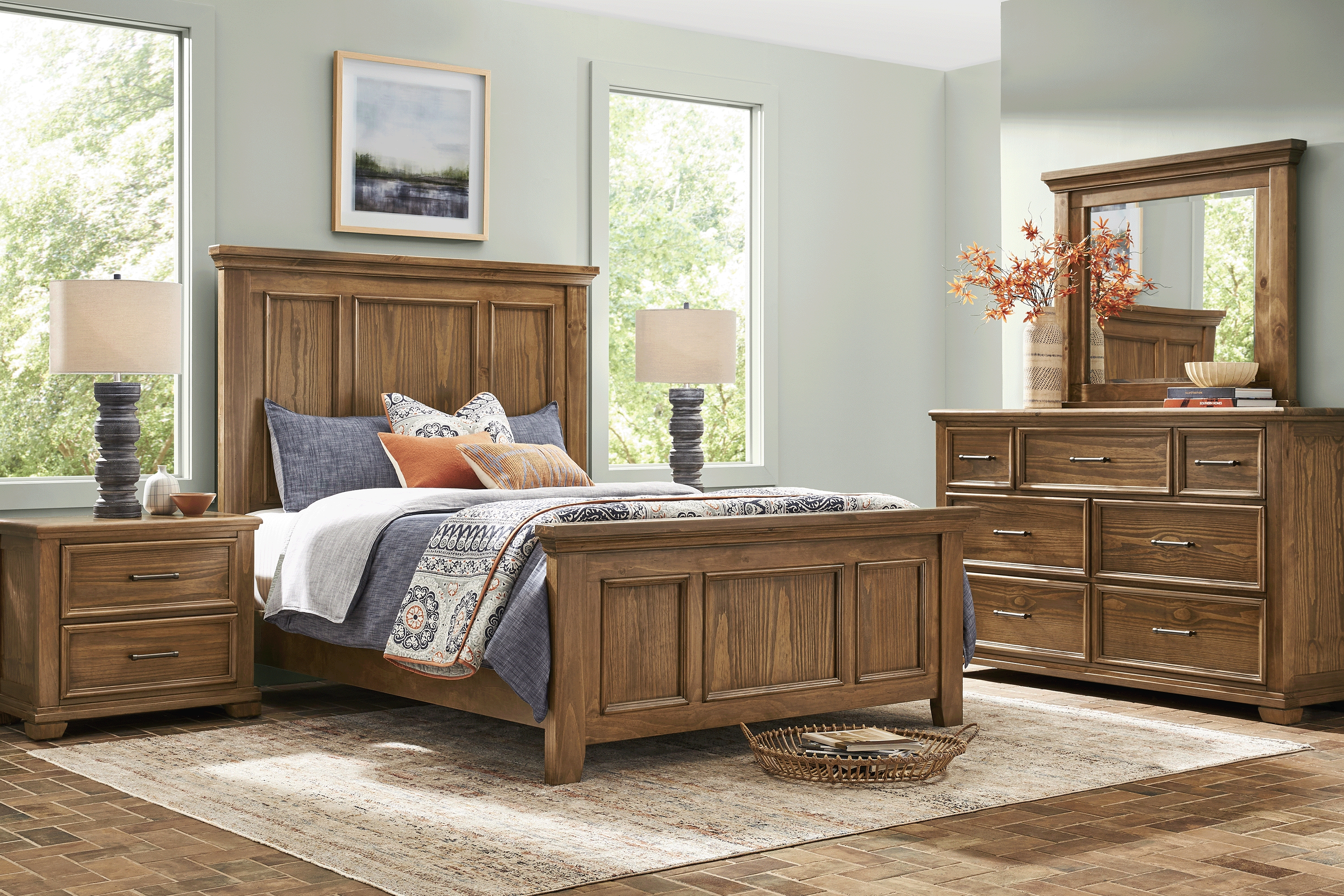 Canyon River Sandstone 7 Pc King Panel Bedroom - Thumbnail - Image 1