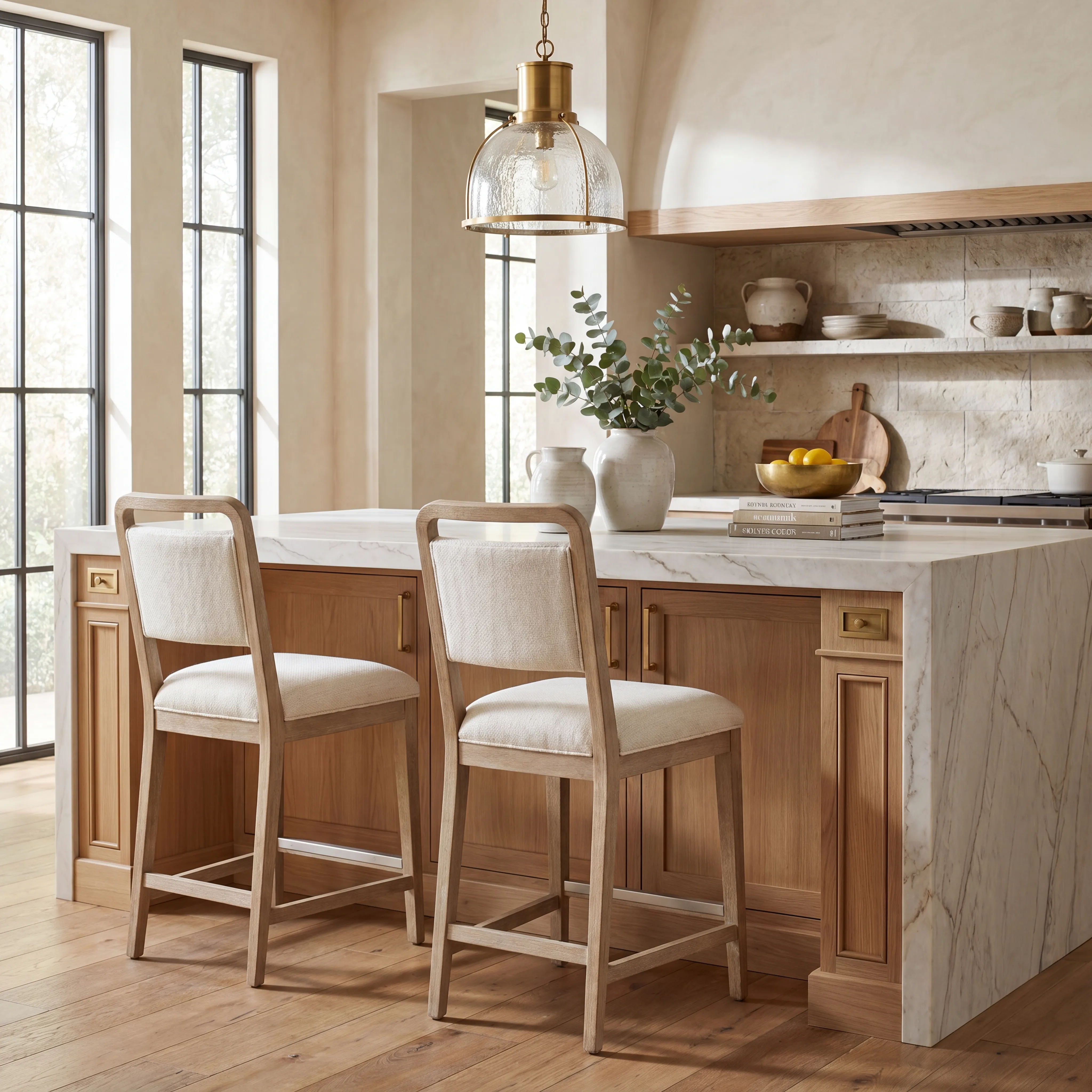 Canyon Sandstone Upholstered Counter Height Stool - Thumbnail - Image 3