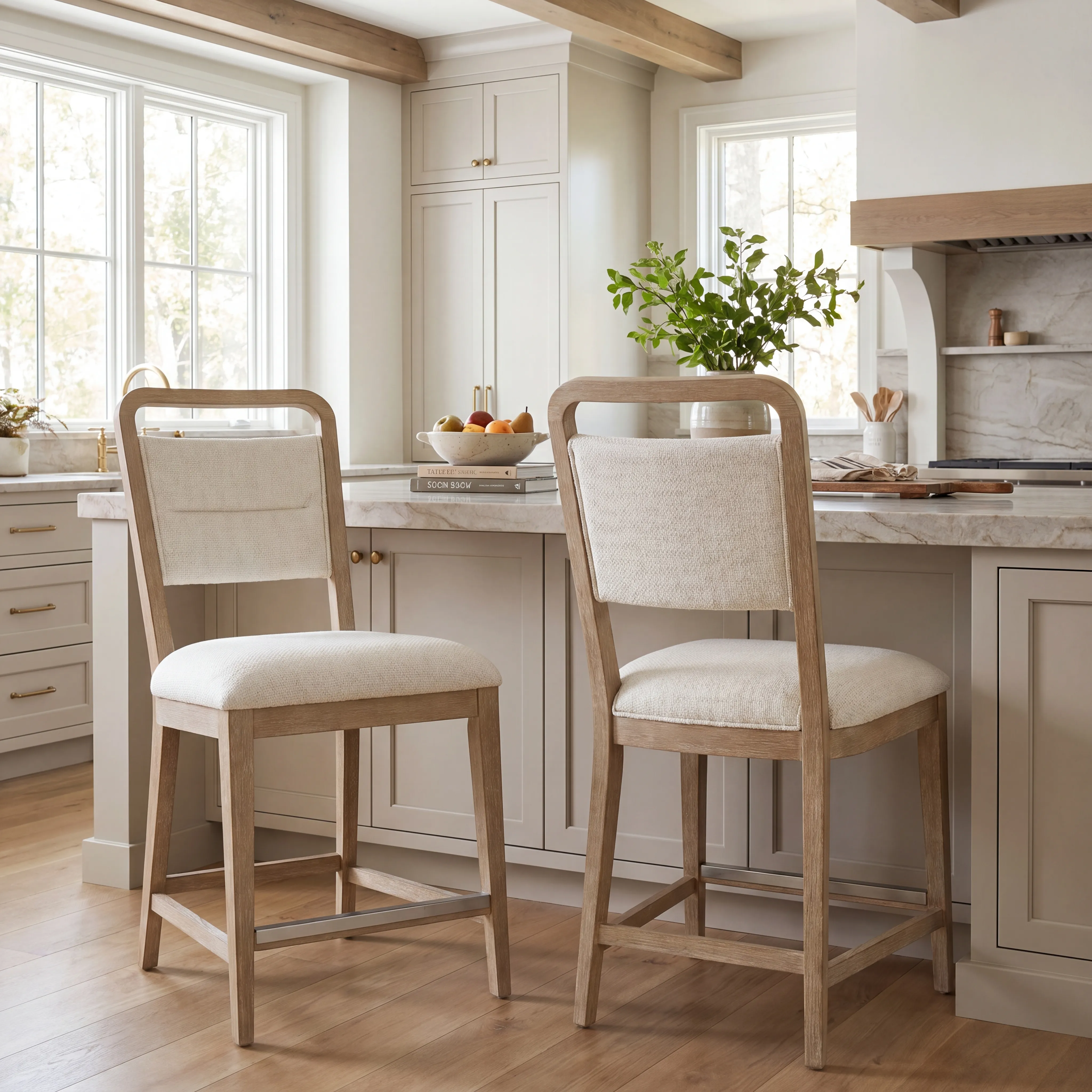 Canyon Sandstone 5 Pc Counter Height Dining Room with Upholstered Chairs - Thumbnail - Image 8
