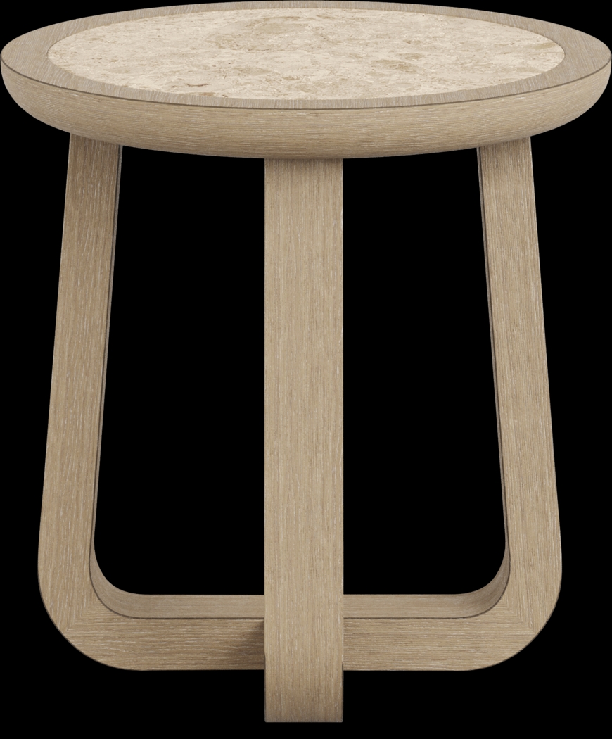 Canyon Sandstone Round End Table with Stone Top - Thumbnail - Image 1