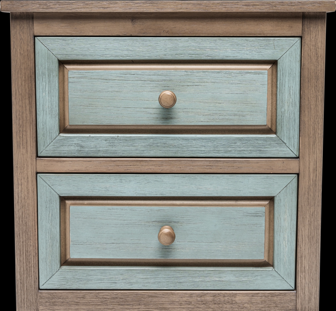 Caoshe Gray/Green Nightstand - Thumbnail - Image 6