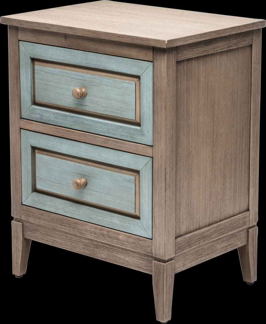 Caoshe Gray/Green Nightstand - Thumbnail - Image 1