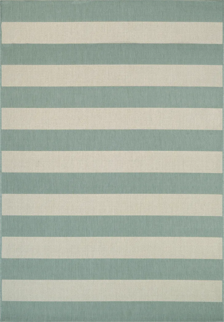 Cape Bay Green 5'3 x 7'6 Indoor/Outdoor Rug - Thumbnail - Image 1