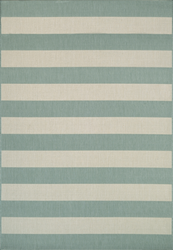 Cape Bay Green 6'6 x 9'6 Indoor/Outdoor Rug - Thumbnail - Image 1