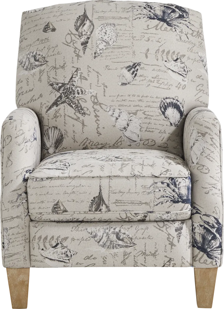 Cape Charles Beige Push Back Recliner - Thumbnail - Image 2