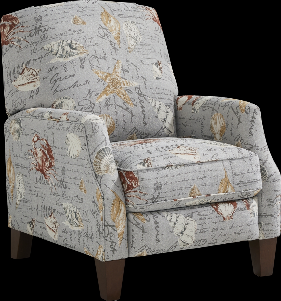 Cape Charles Gray Push Back Recliner - Thumbnail - Image 3