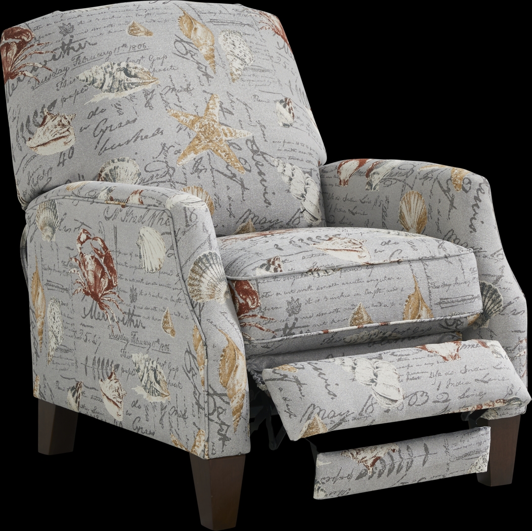 Cape Charles Gray Push Back Recliner - Thumbnail - Image 1