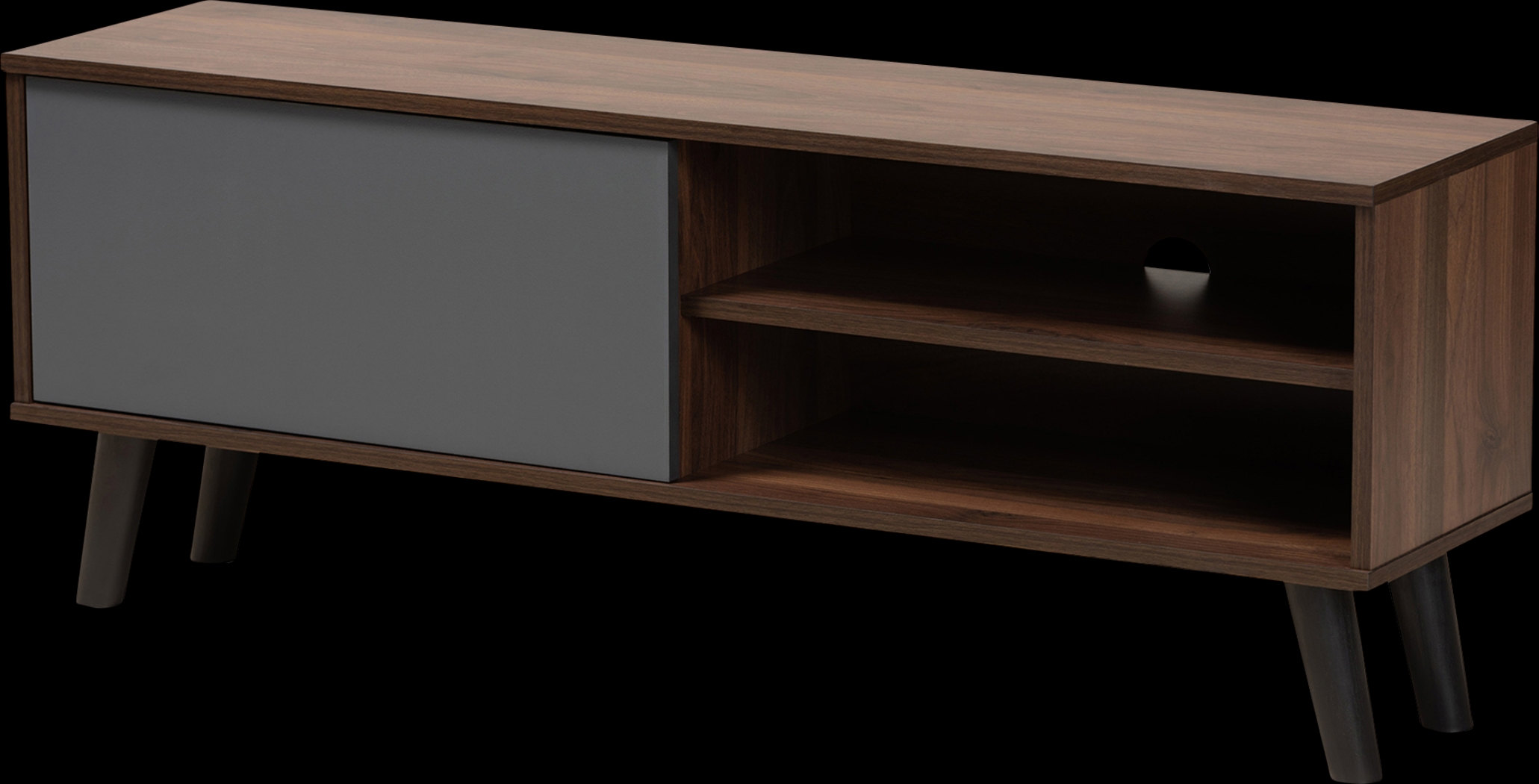 Capedeville Walnut 47 in. Console - Thumbnail - Image 1