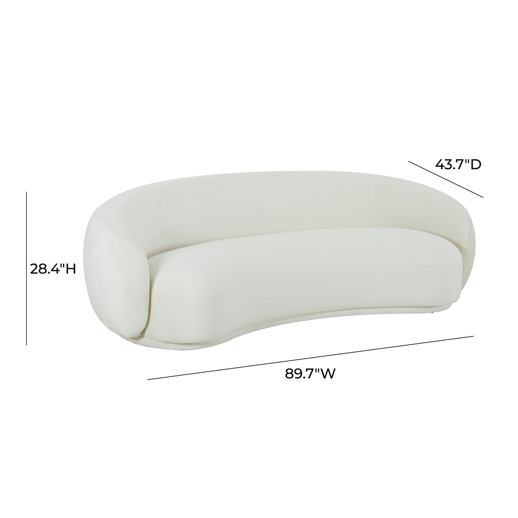 Caperiole Cream Sofa - Thumbnail - Image 5