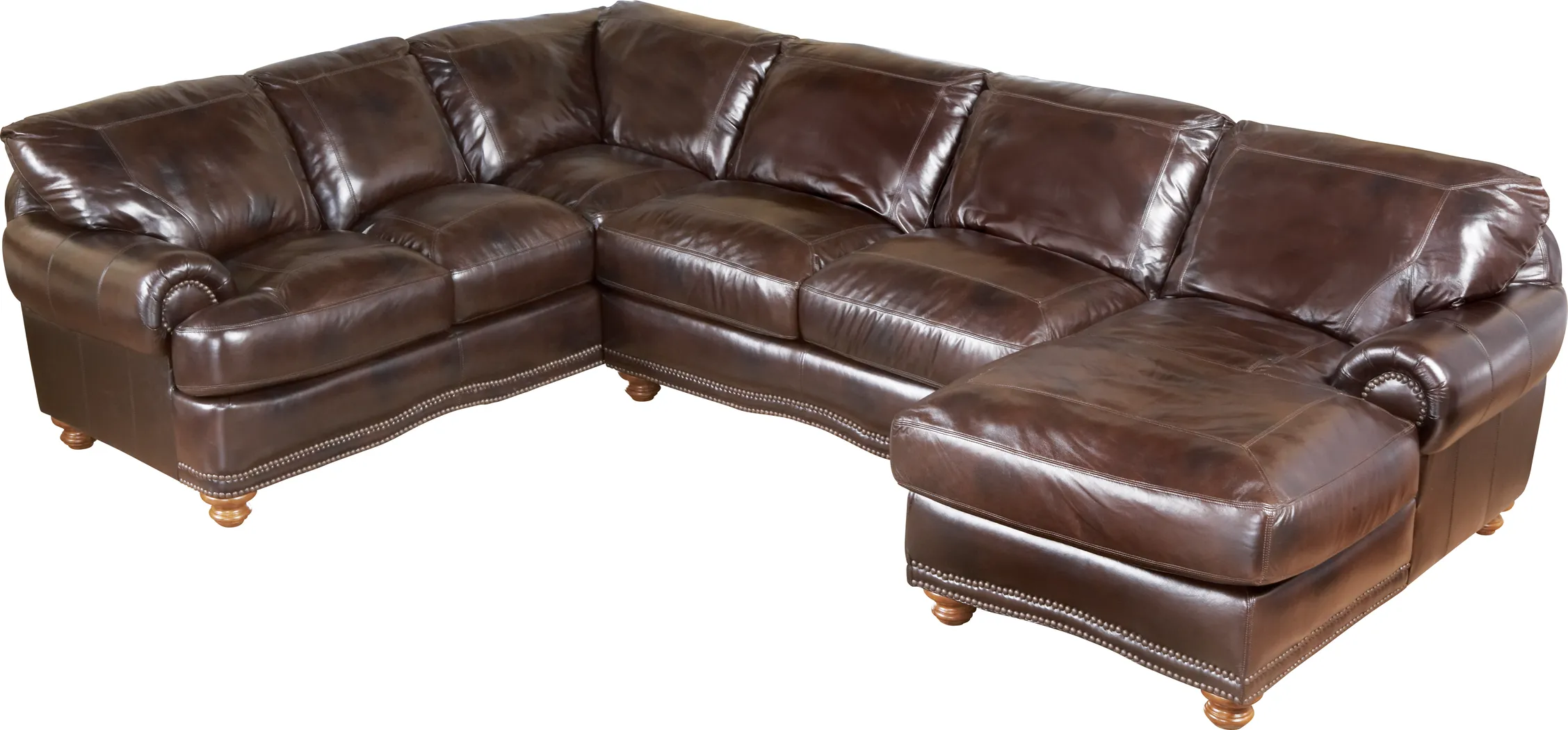 Capistrano Leather 3 Pc Sectional - Thumbnail - Image 1
