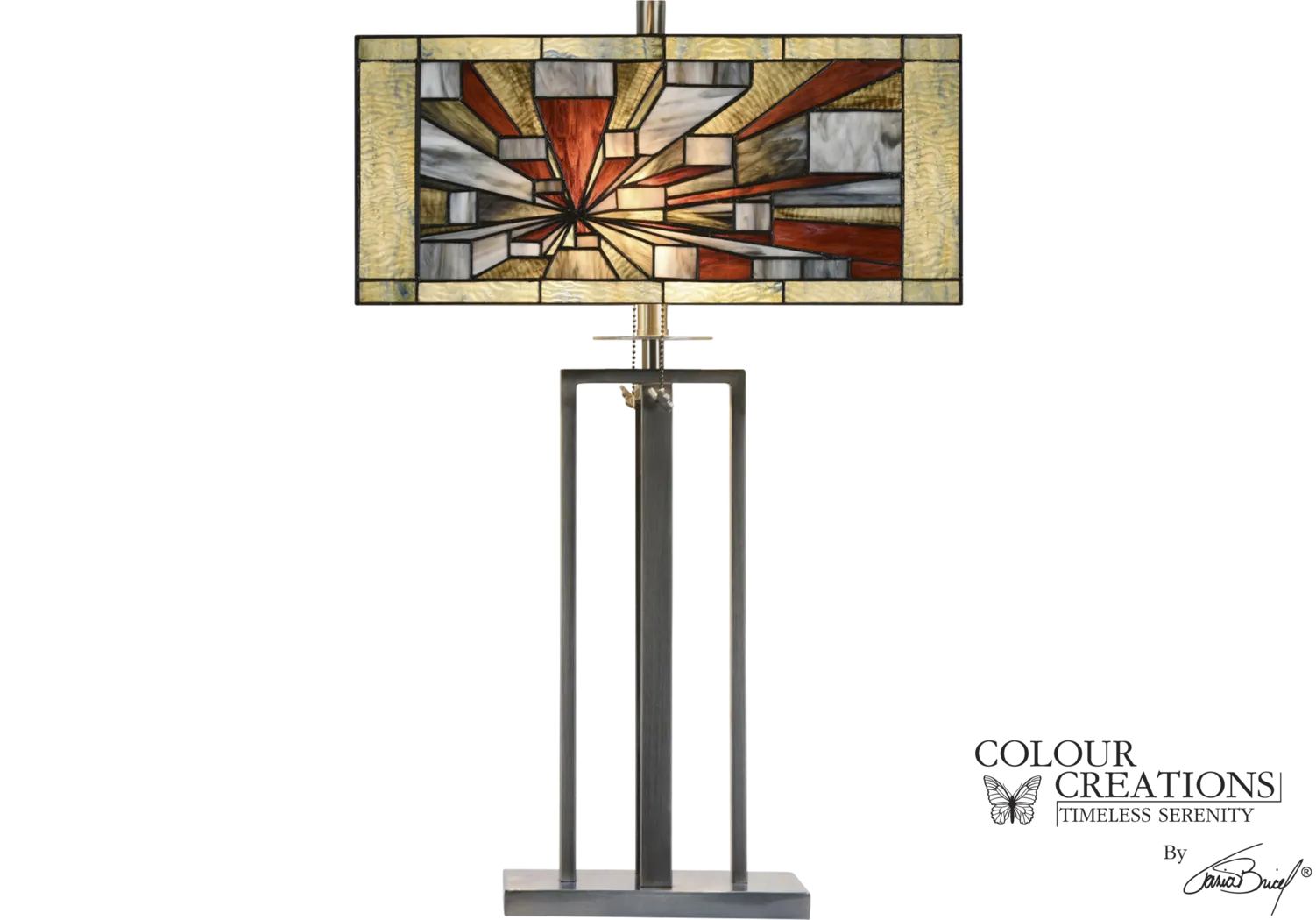 Capital District Silver Tiffany Style Lamp - Thumbnail - Image 2