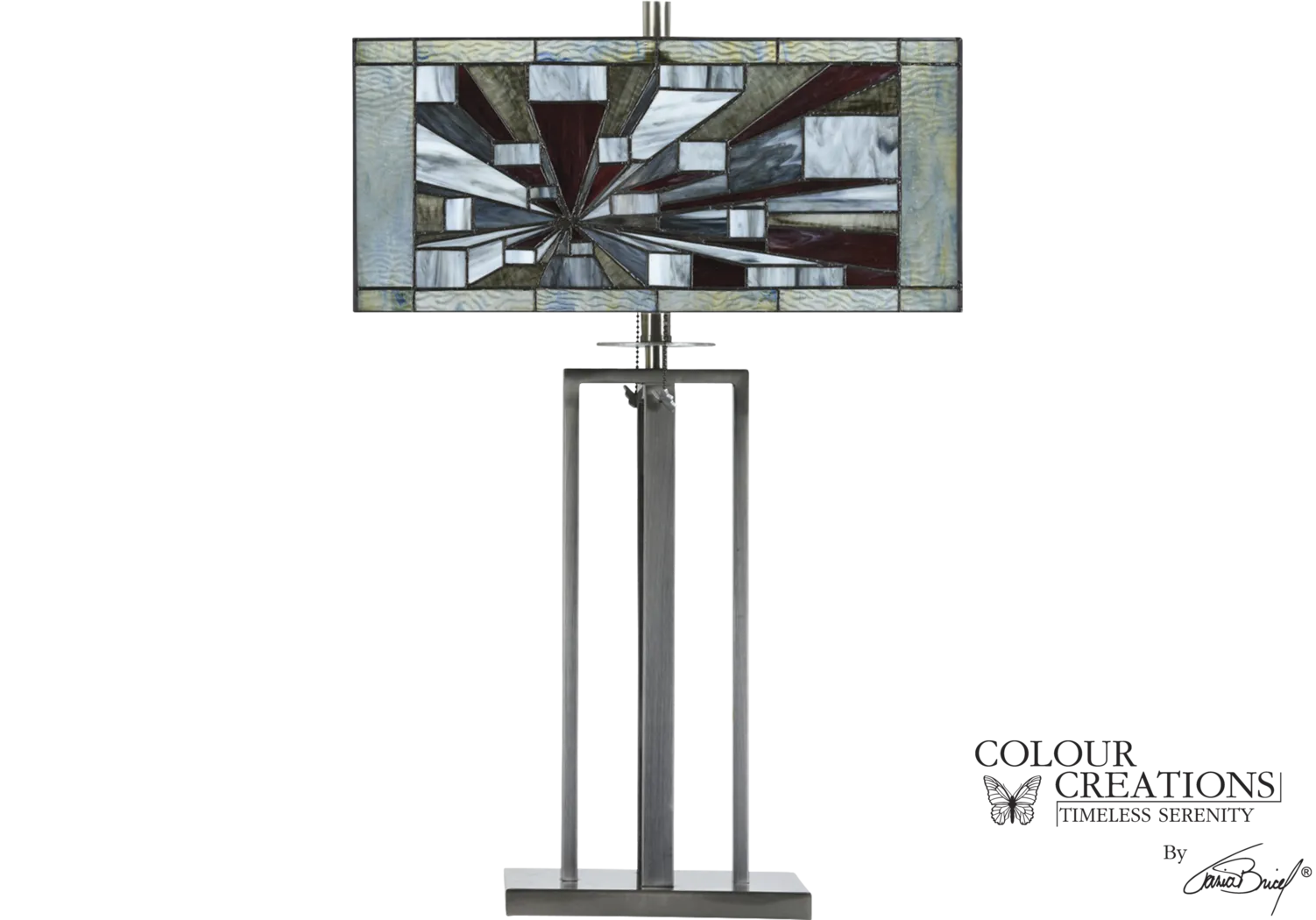 Capital District Silver Tiffany Style Lamp - Thumbnail - Image 1