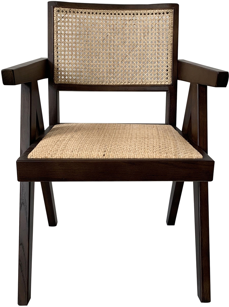 Caplon Brown Arm Chair, Set of 2 - Thumbnail - Image 2