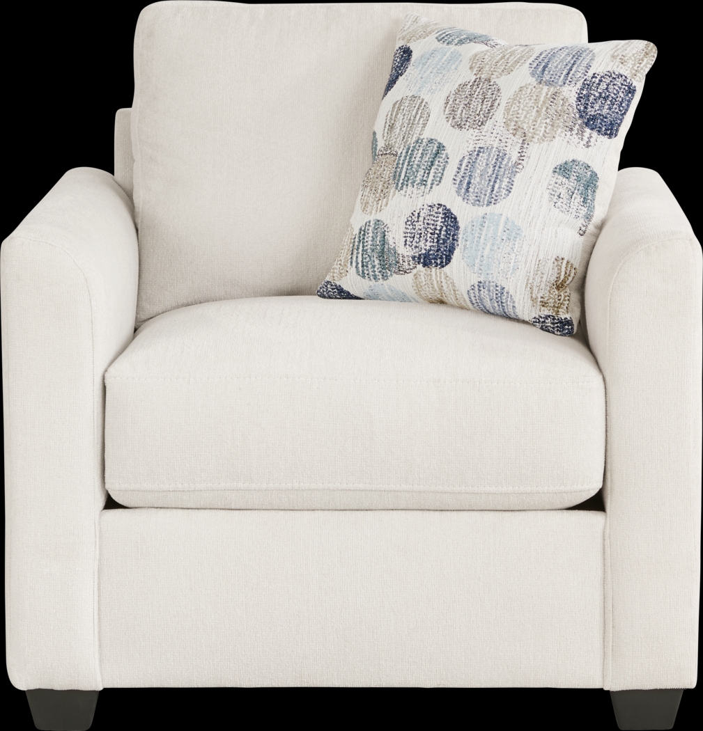 Caprice Ivory 8 Pc Living Room with Gel Foam Sleeper Sofa - Thumbnail - Image 9