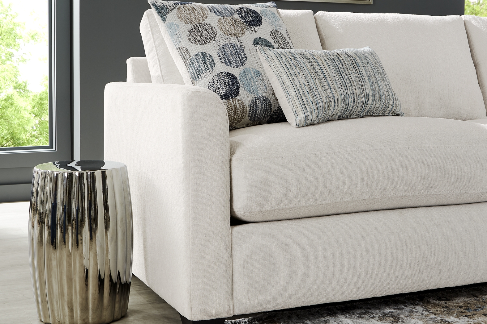 Caprice Ivory Sofa - Thumbnail - Image 3