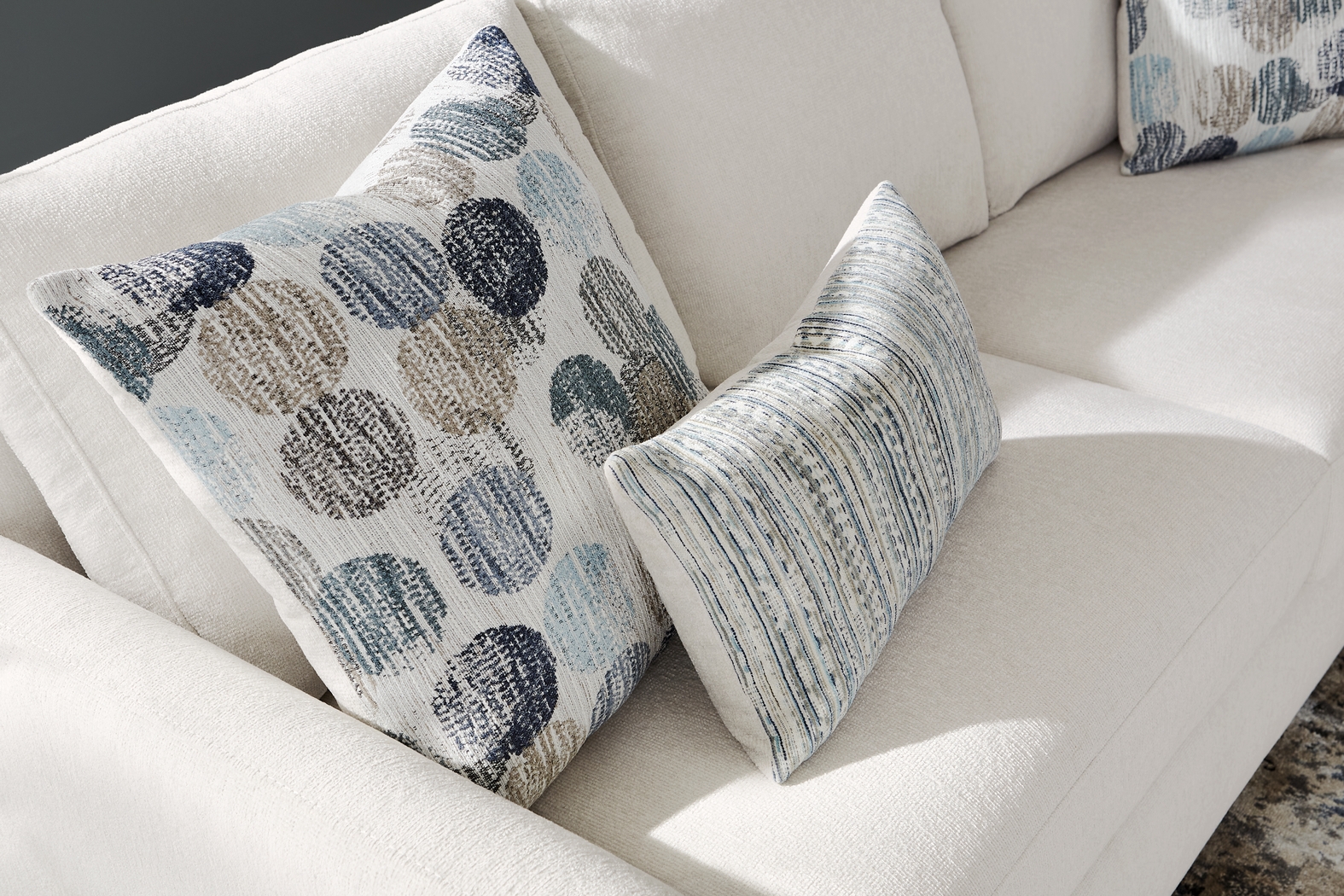 Caprice Ivory Sofa - Thumbnail - Image 4