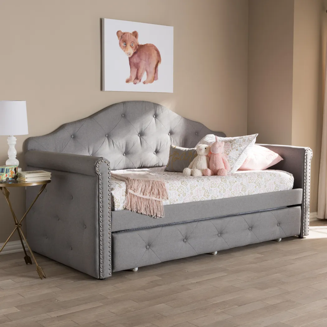 Capson Gray Daybed with Trundle - Thumbnail - Image 2