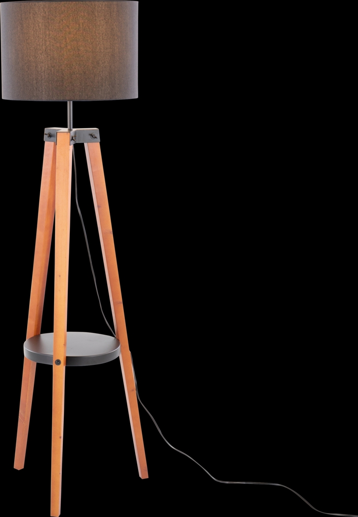 Capstan Court Walnut Floor Lamp - Thumbnail - Image 4