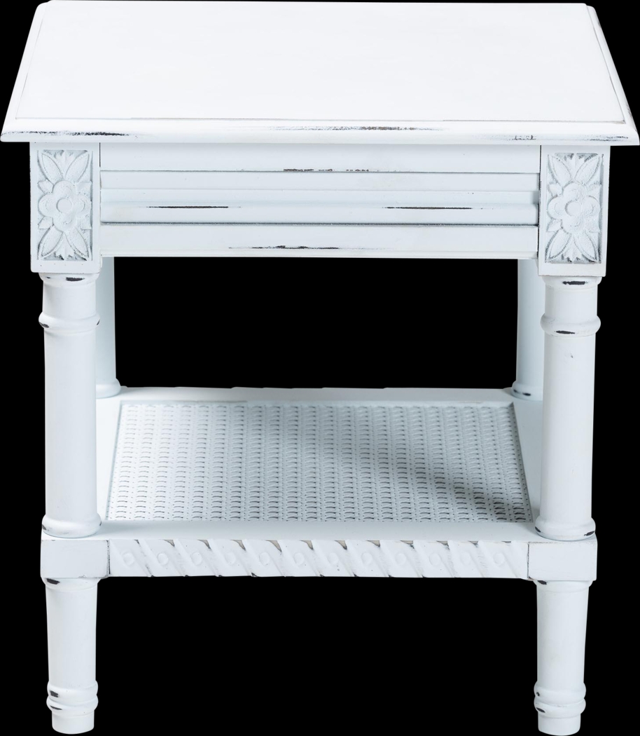 Capstany White End Table - Thumbnail - Image 3