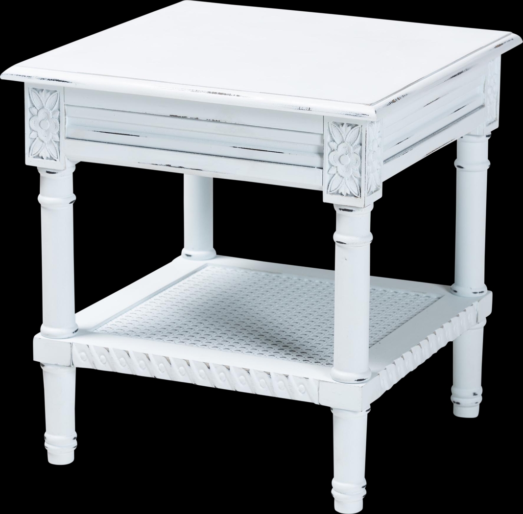 Capstany White End Table - Thumbnail - Image 1