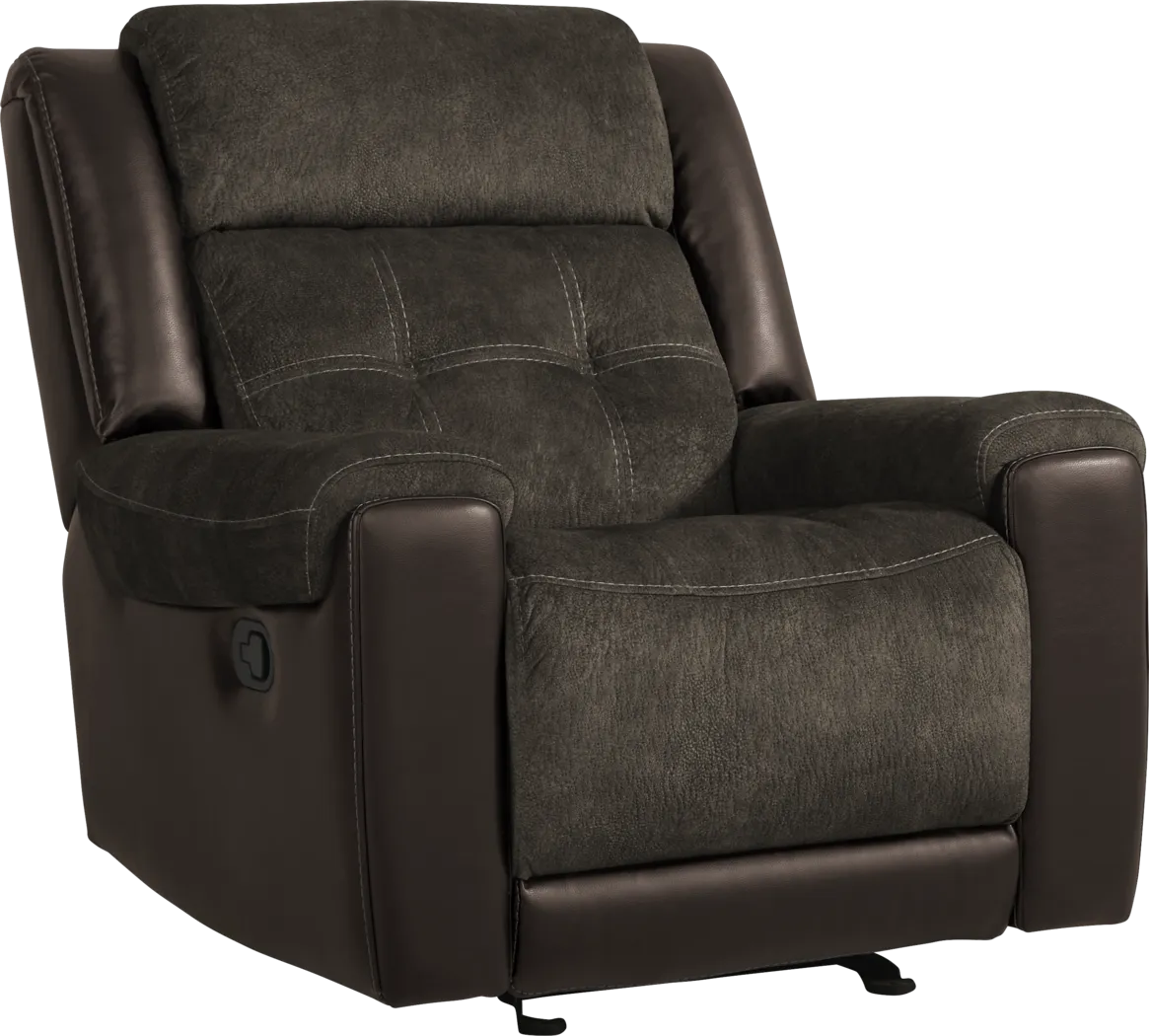 Capwood Brown Glider Recliner - Thumbnail - Image 1