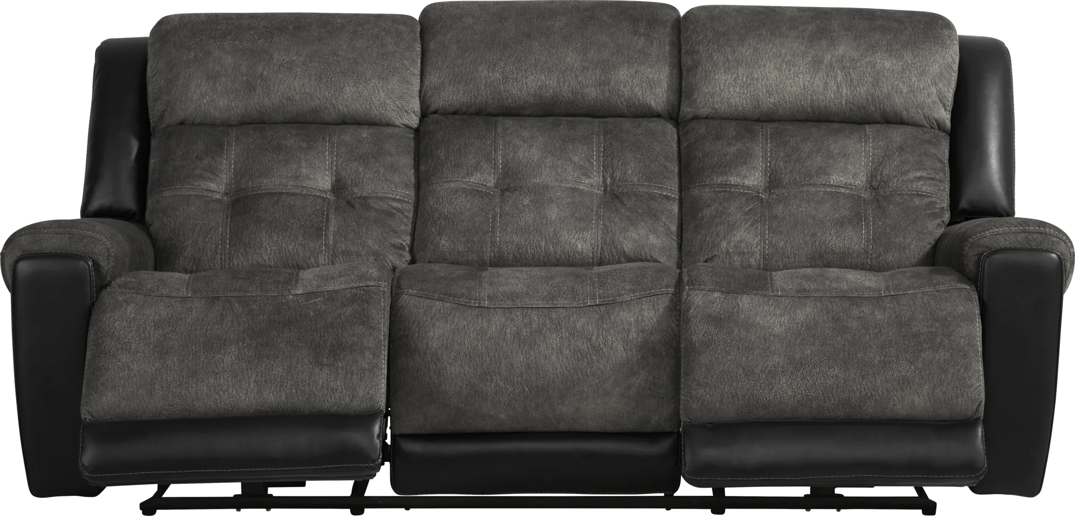 Capwood Gray 3 Pc Living Room with Reclining Sofa - Thumbnail - Image 3