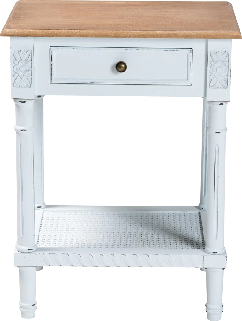 Caracaly White End Table - Thumbnail - Image 5