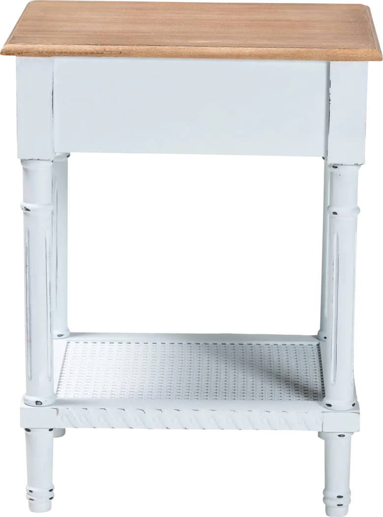 Caracaly White End Table - Thumbnail - Image 7