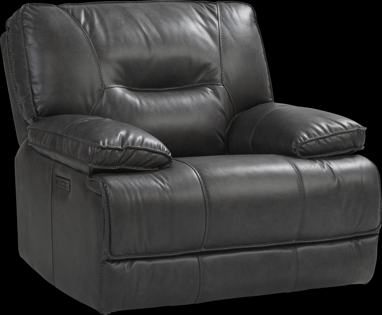 Caranova Dark Gray 7 Pc Dual Power Reclining Sectional Living Room - Thumbnail - Image 8