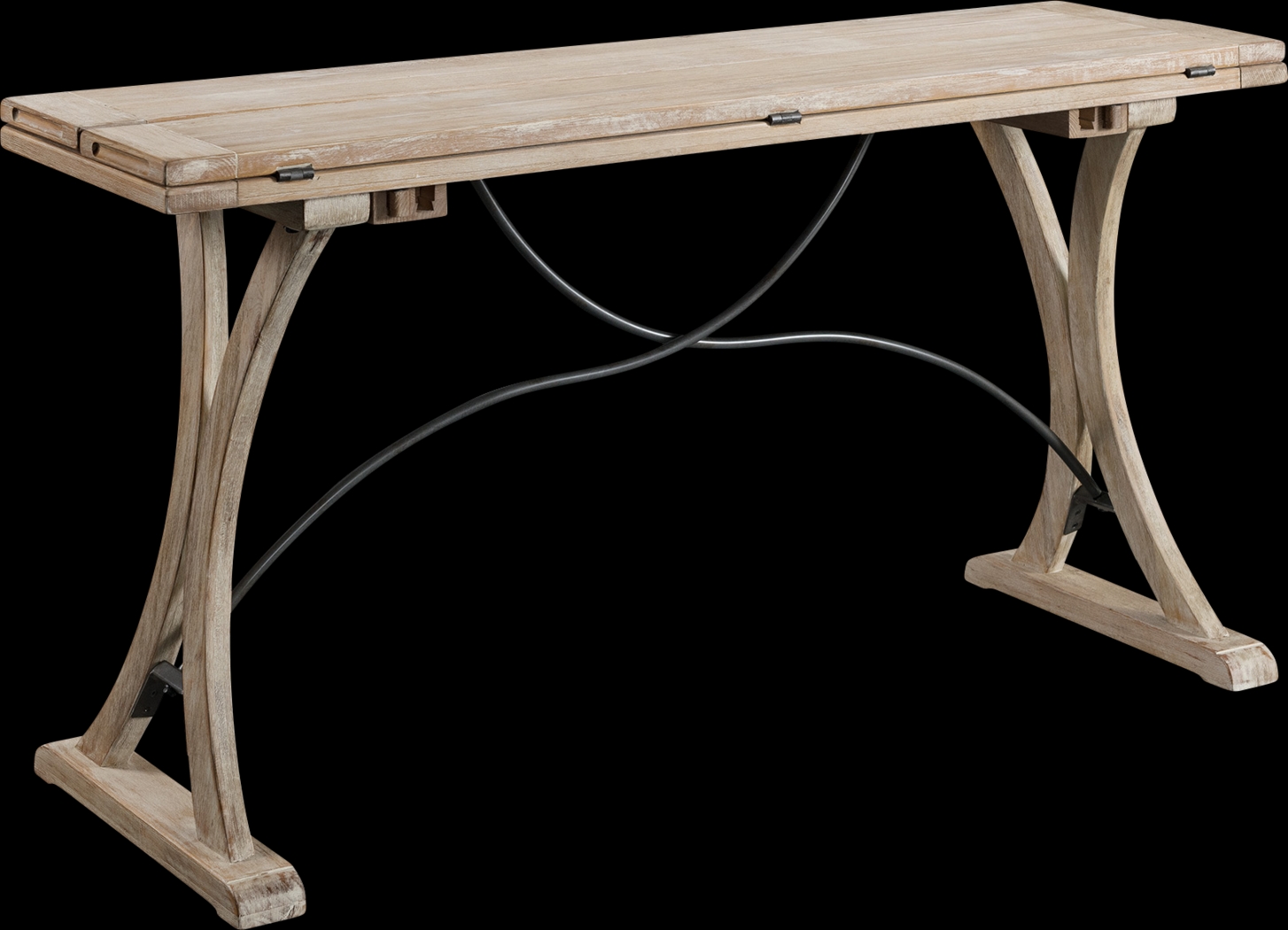 Caravatta Brown Folding Top Dining Table - Thumbnail - Image 1