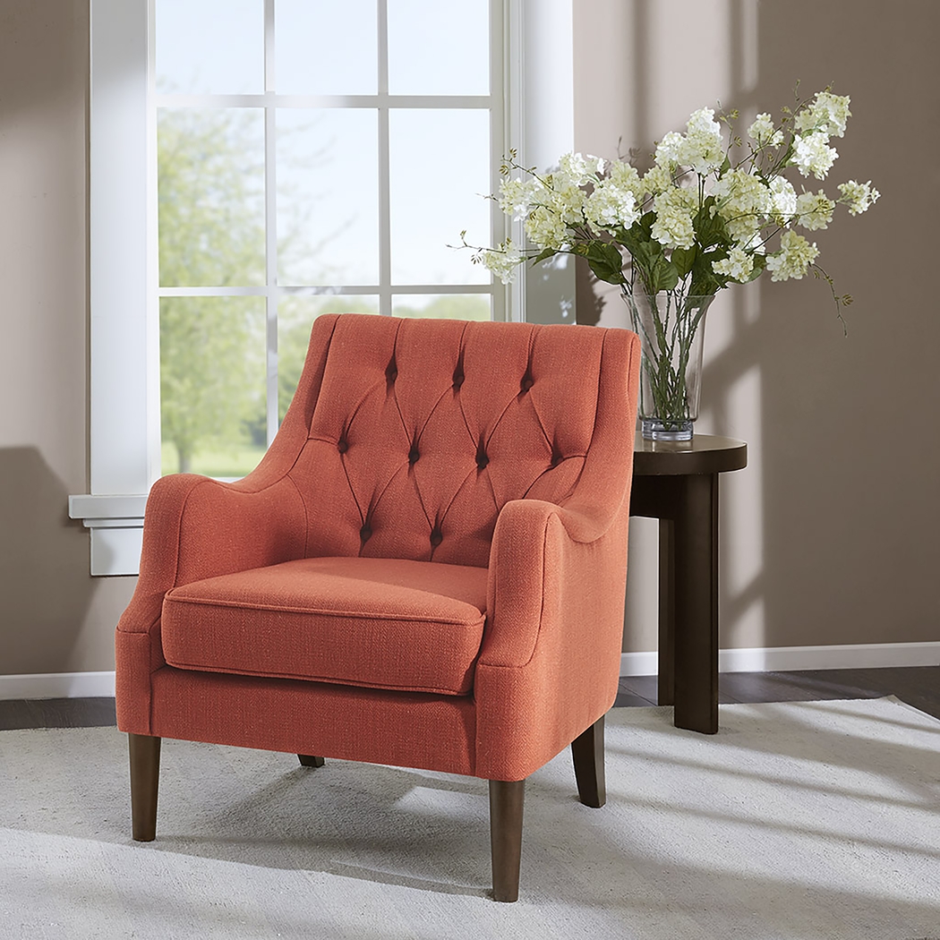 Caravatta Red Accent Chair - Thumbnail - Image 2