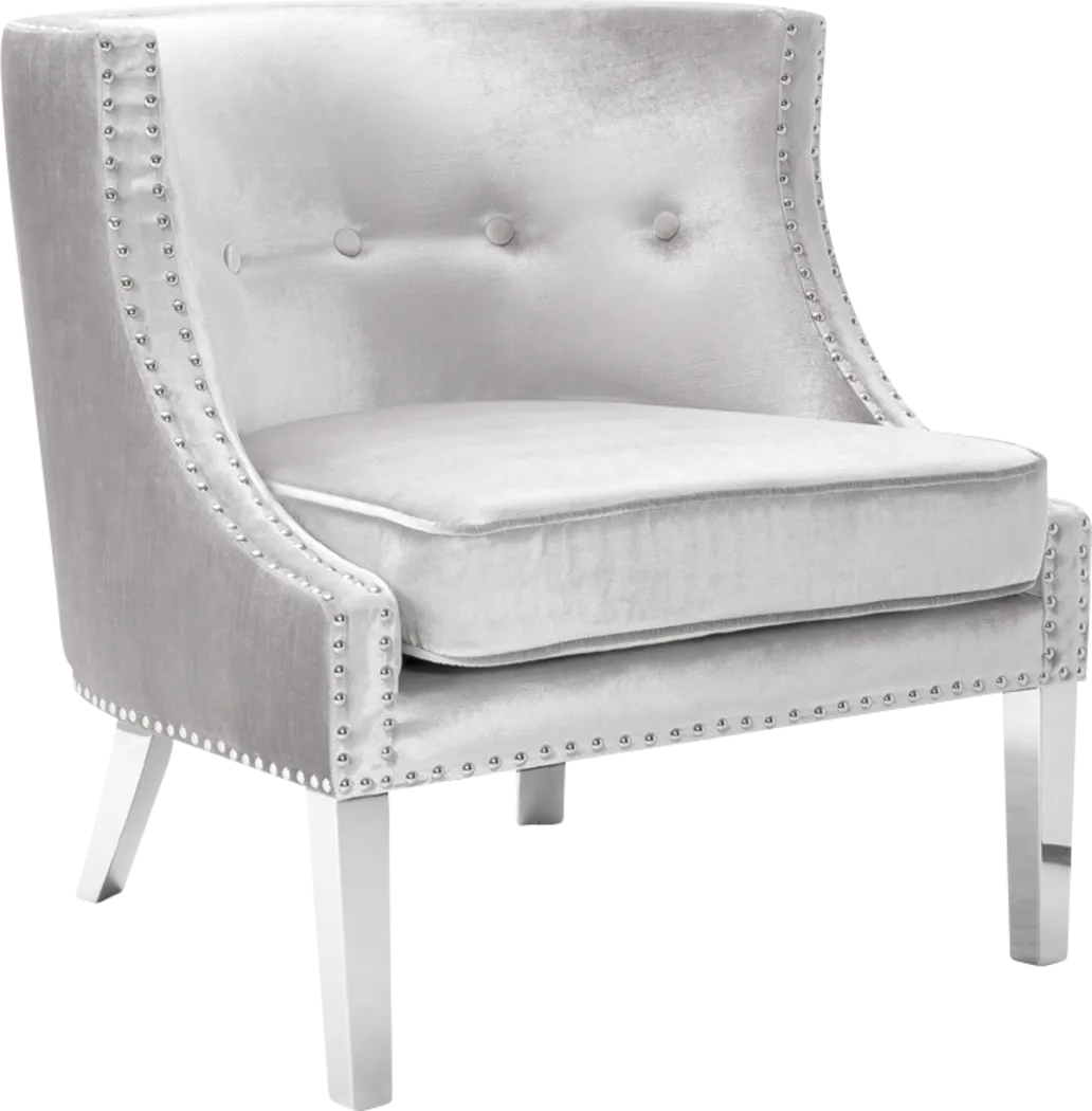 Carbery Gray Accent Chair - Thumbnail - Image 1