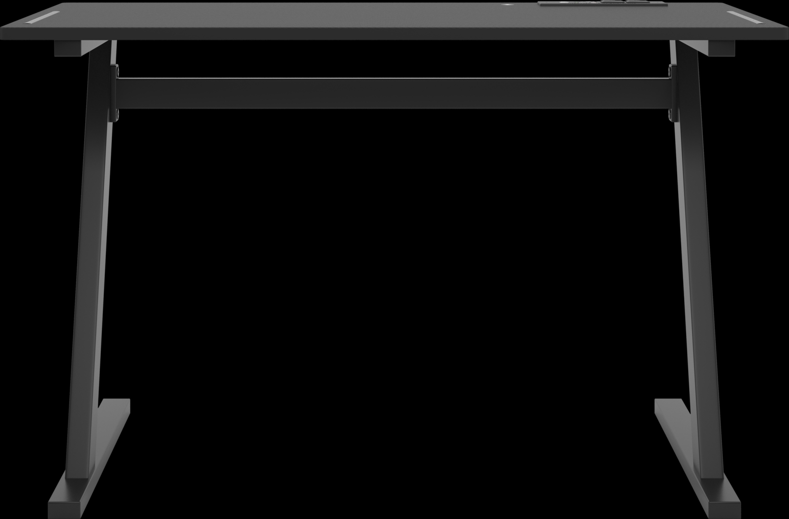 Kids Carbon Optix Black Computer Desk with LED Lights - Thumbnail - Image 2