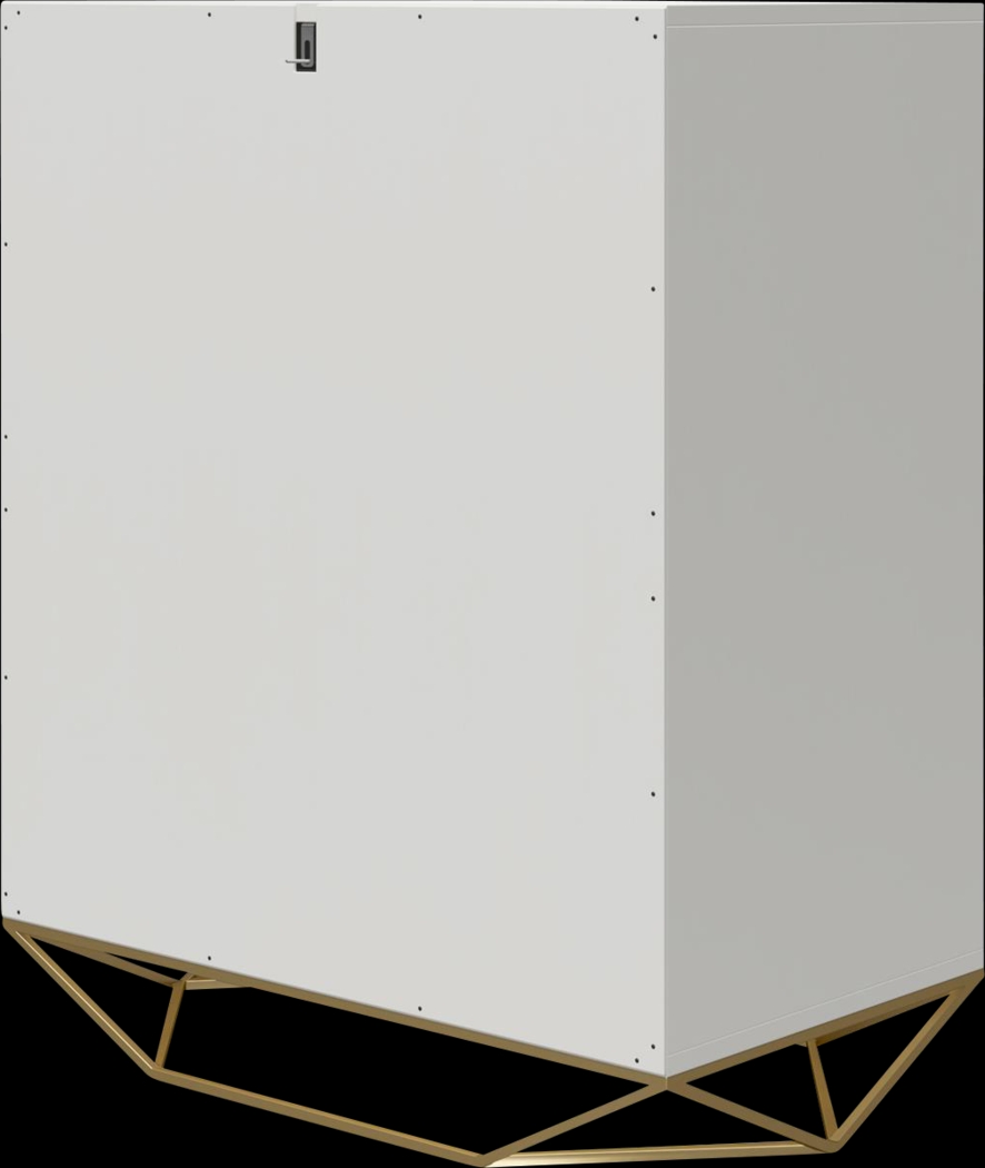 Carbore White 3 Drawer Dresser - Thumbnail - Image 5