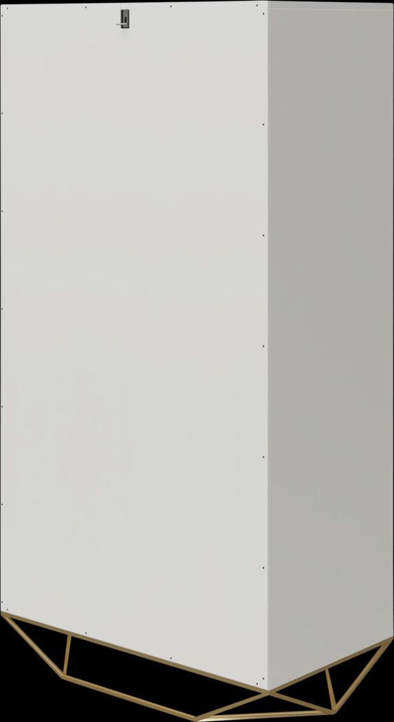 Carbore White 5 Drawer Dresser - Thumbnail - Image 4