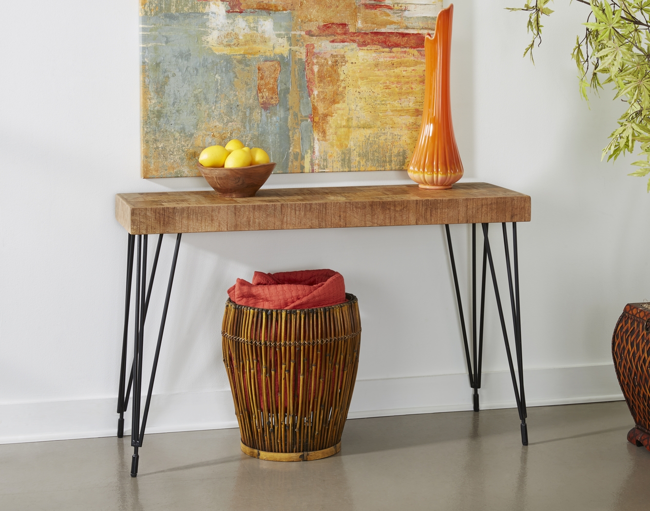 Carcora Brown Sofa Table - Thumbnail - Image 6