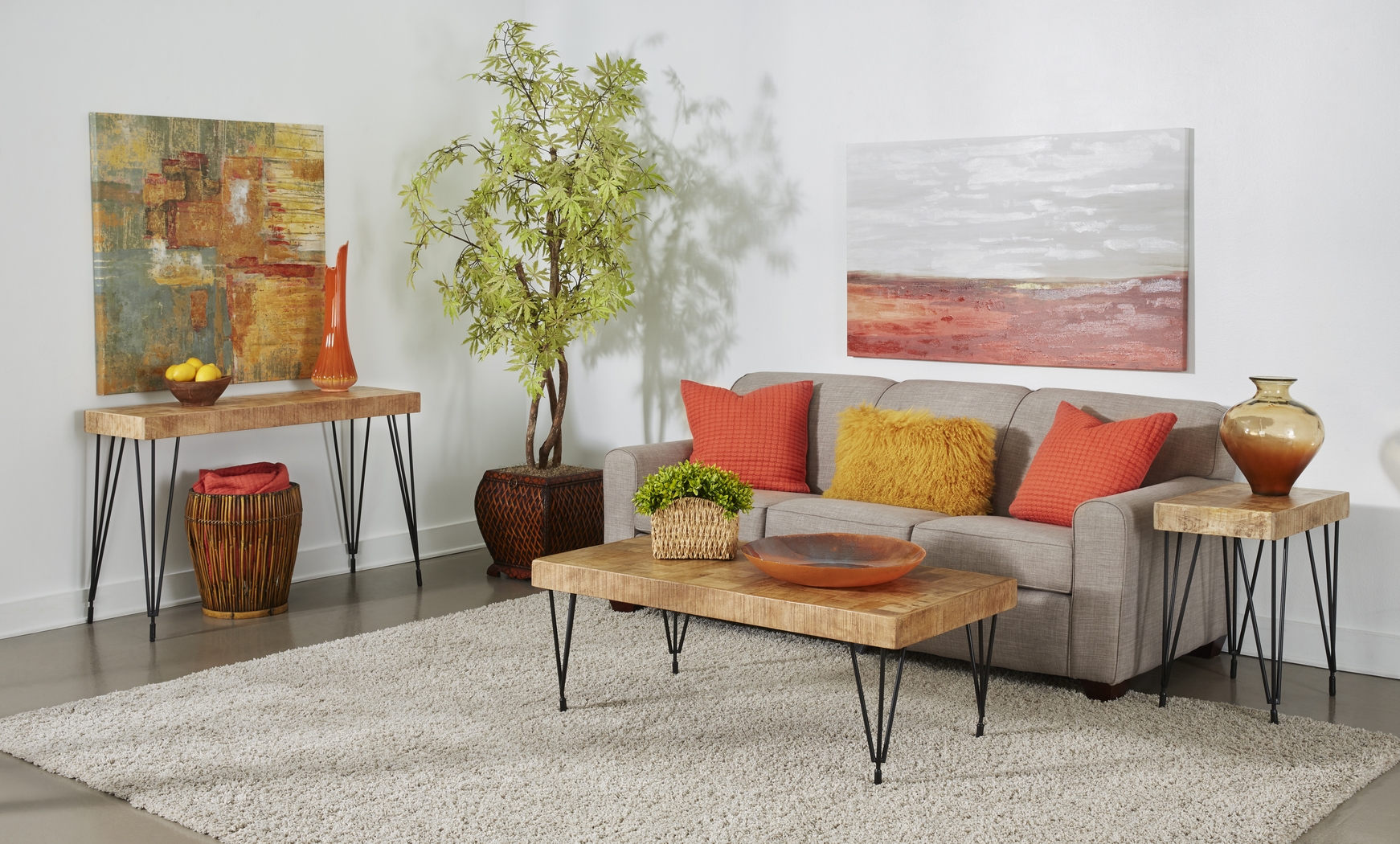 Carcora Brown Sofa Table - Thumbnail - Image 7