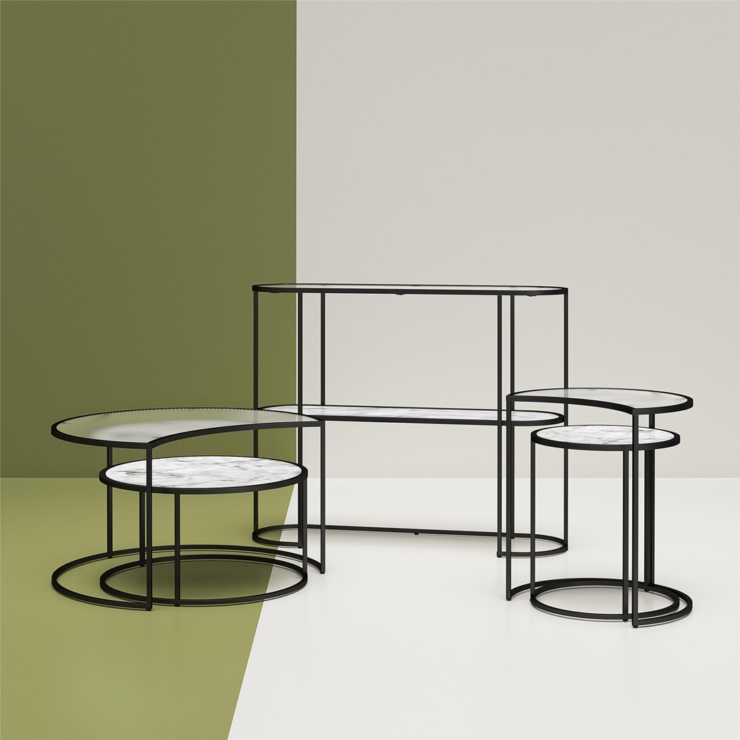 Cardella White Nesting Cocktail Tables, Set of 2 - Thumbnail - Image 7