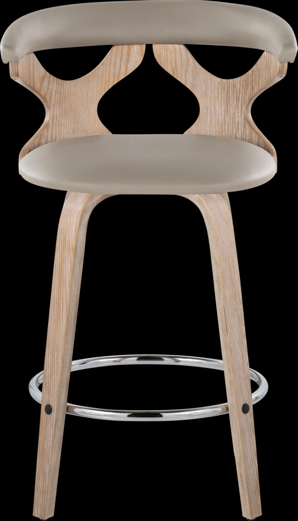 Cardeza II Light Gray Counter Height Stool, Set of 2 - Thumbnail - Image 7