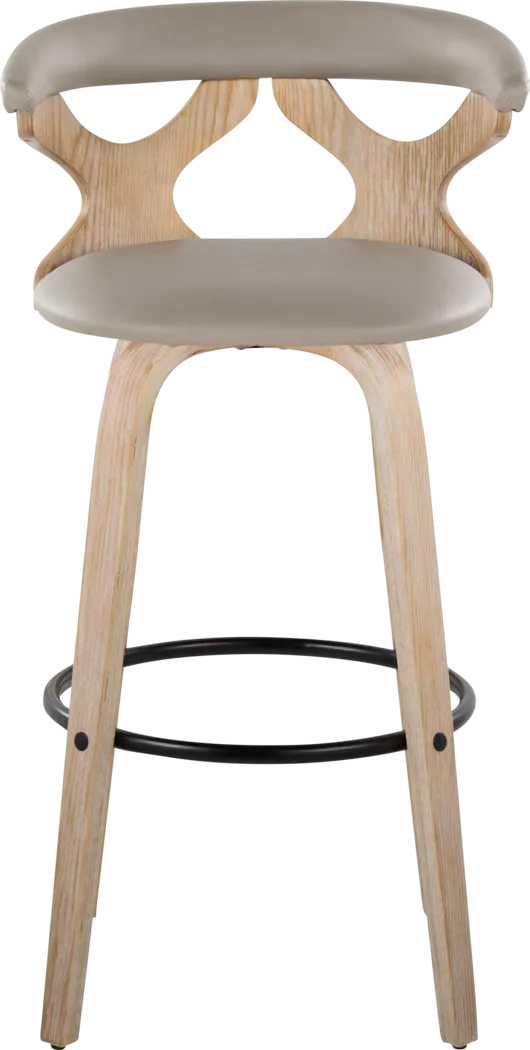 Cardeza III Light Gray Barstool, Set of 2 - Thumbnail - Image 7
