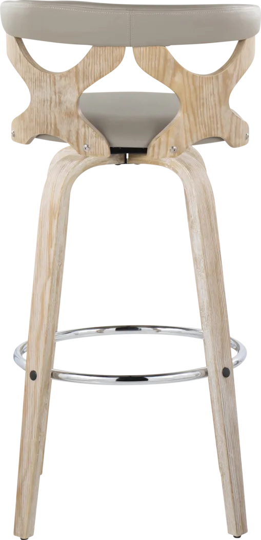 Cardeza Light Gray Barstool, Set of 2 - Thumbnail - Image 6