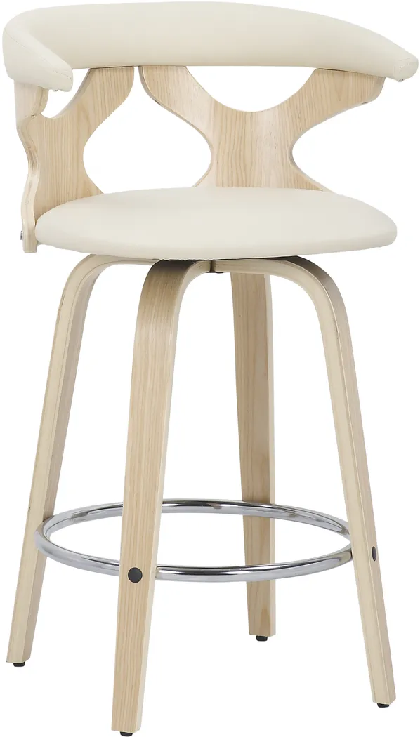 Cardeza Natural Counter Height Stool, Set of 2 - Thumbnail - Image 2
