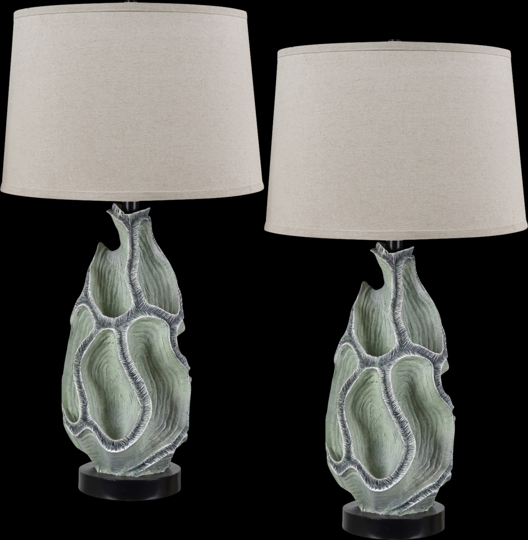 Cardiff Cay Aqua Lamp, Set of 2 - Thumbnail - Image 1