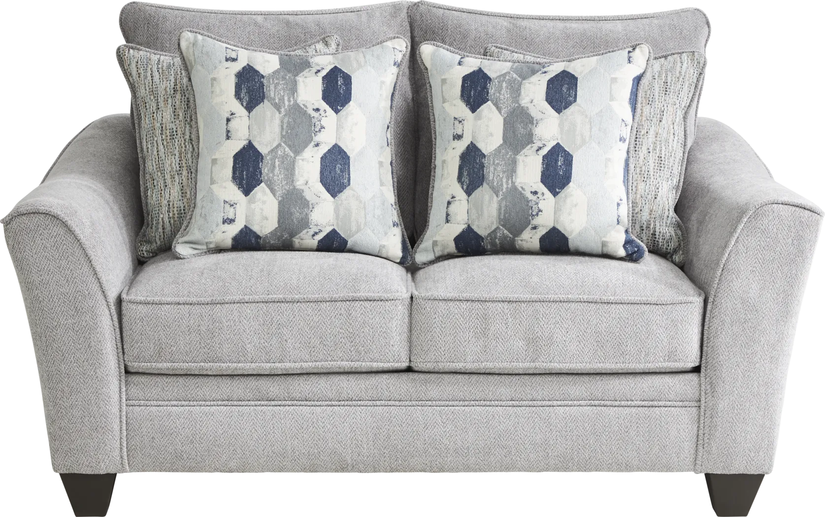 Cardiff Court Silver Loveseat - Thumbnail - Image 1