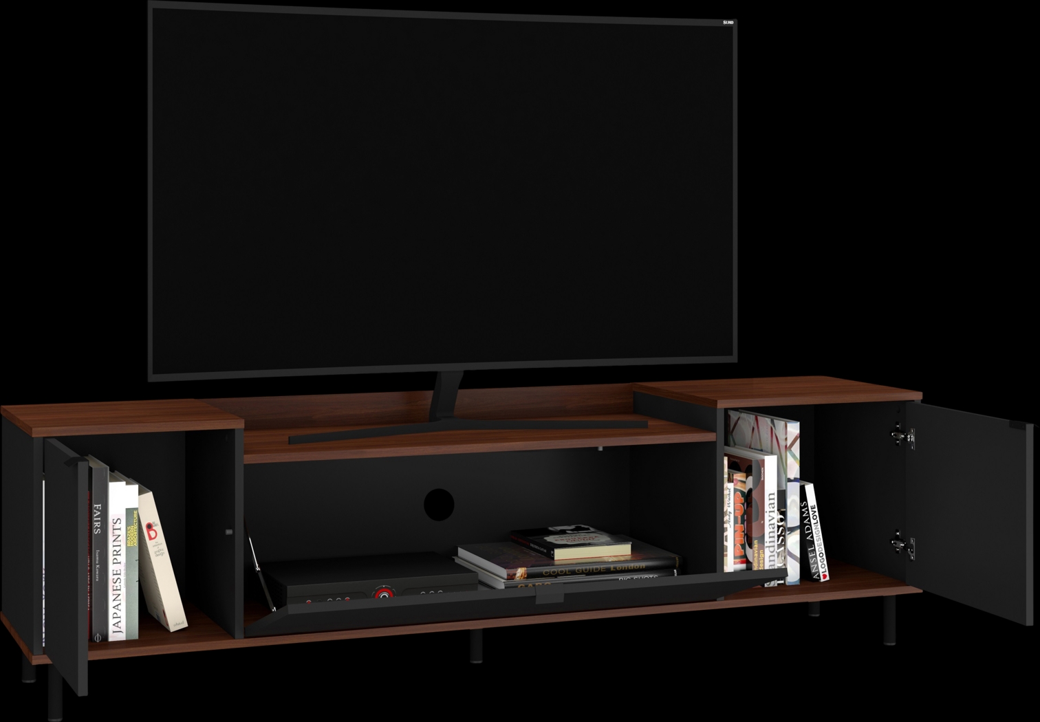 Cardifs Black 67 in. Console - Thumbnail - Image 4