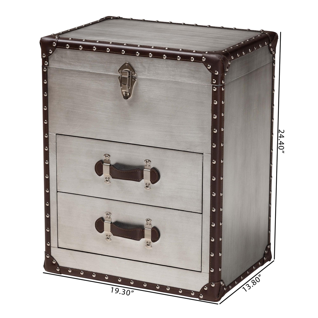 Cardinaly Silver End Table - Thumbnail - Image 3