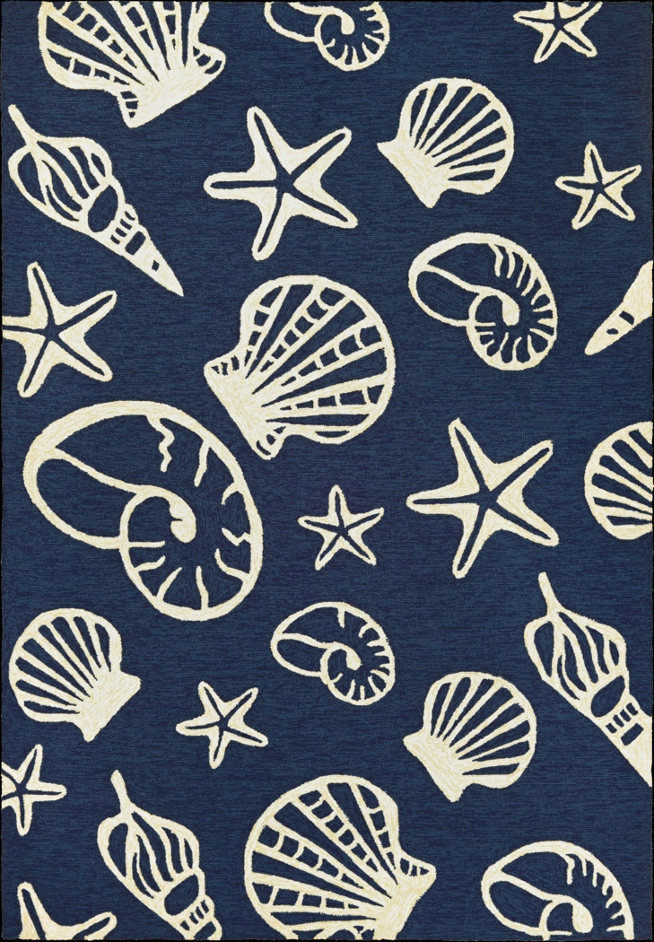 Cardita Blue 8' x 11' Indoor/Outdoor Rug - Thumbnail - Image 1