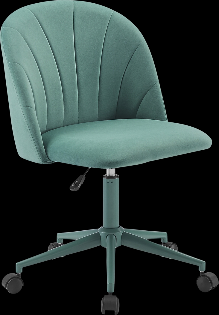 Cardlow Aqua Desk Chair - Thumbnail - Image 1