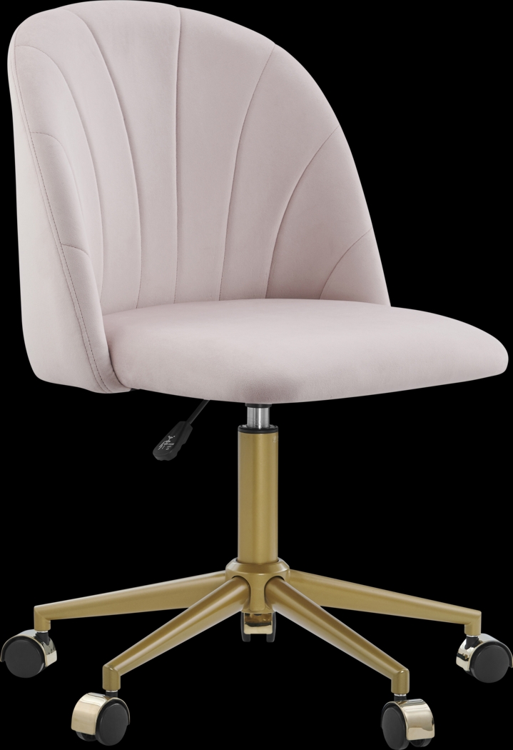 Cardlow Blush Desk Chair - Thumbnail - Image 1